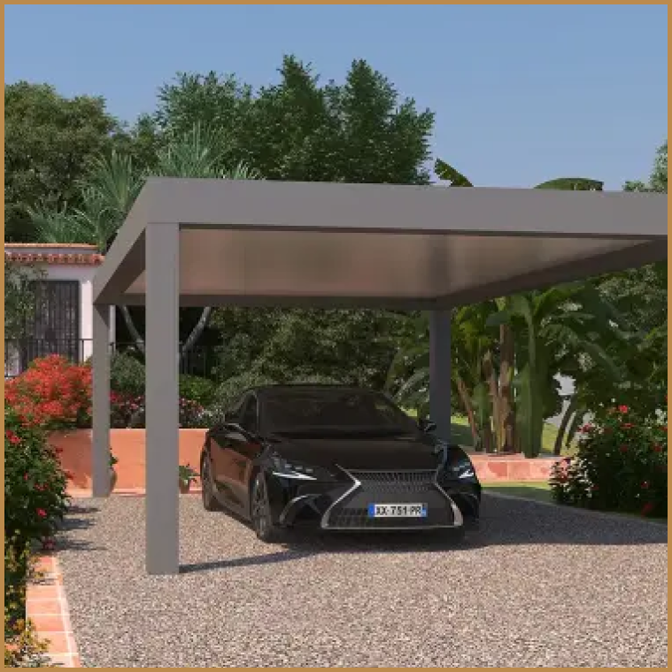 Pose de carport
