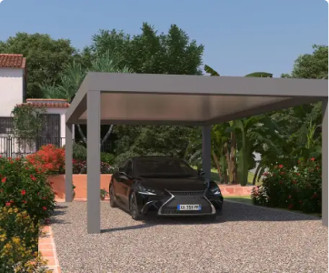 Pose de carports